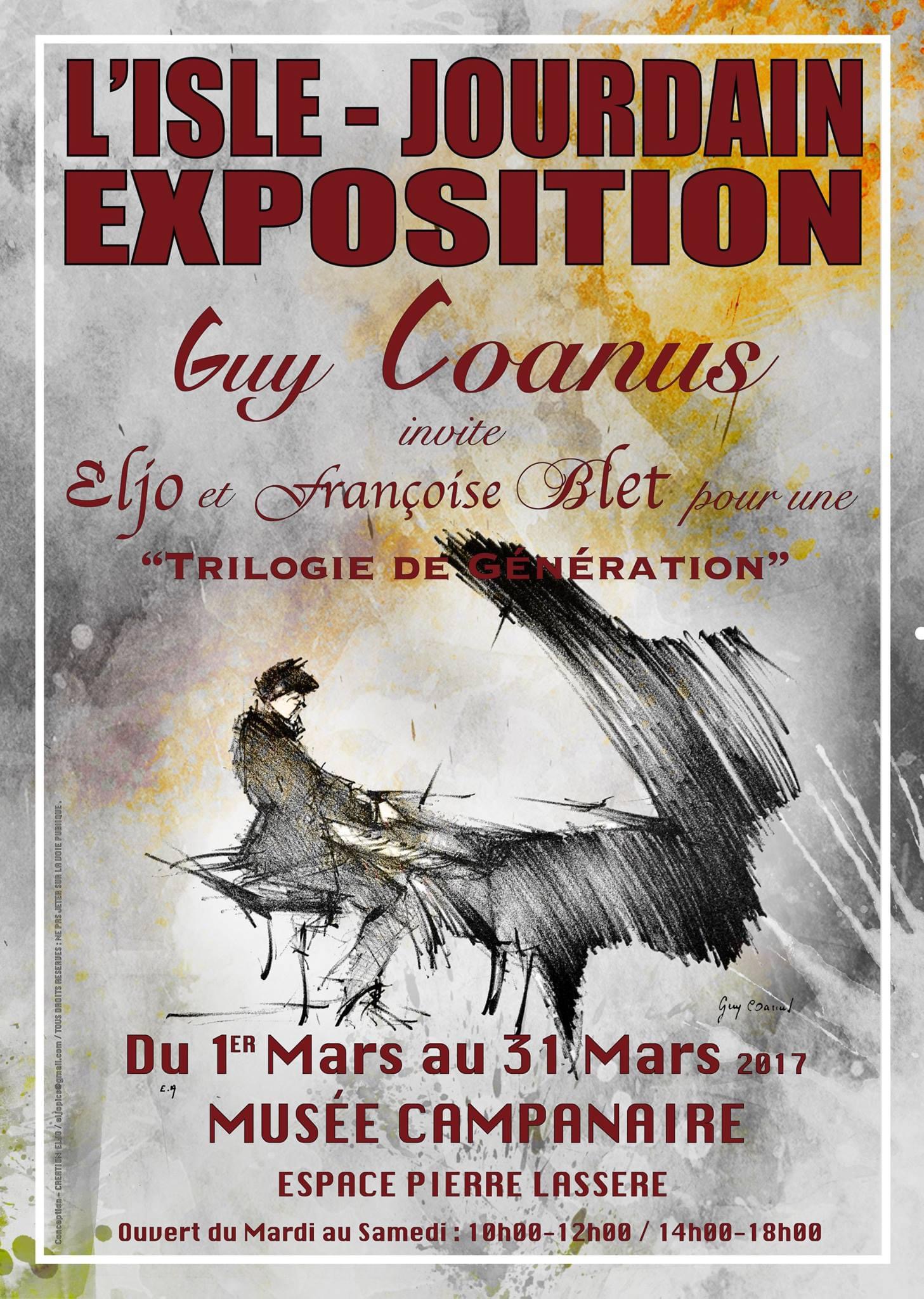 Eljo est l'invité d'honneur de l'exposition Isle-Jourdain, en 2017.