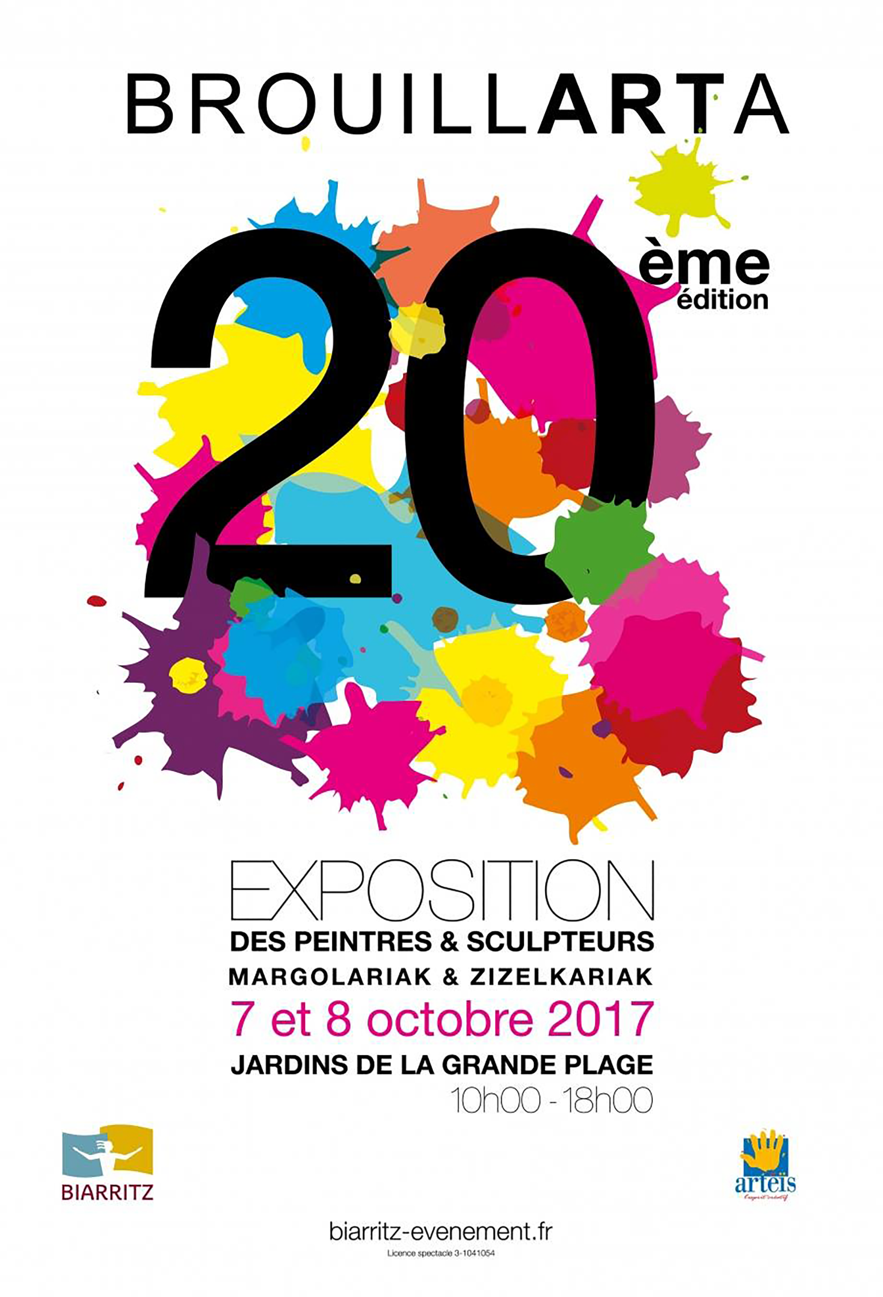 Affiche de la Brouillarta, exposition plein air à Biarritz en 2017.