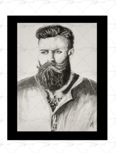 Copie du dessin intitulé "James" peinte par Eljo.