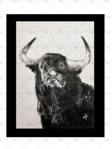 Copie du dessin intitulée "El Toro" par Eljo.