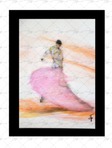 Copie de la peinture intitulée "El Capote" peinte par Eljo.