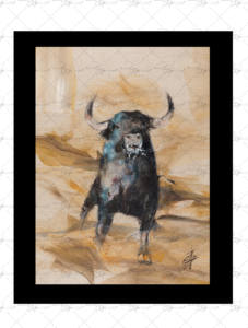 Copie de la peinture intitulée "El Toril N°2" peinte par Eljo.