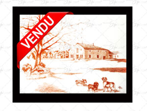 Copie du dessin intitulé "Saint Gilibert" par Eljo.