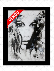 Copie de la peinture intitulée "Vision troublante" peinte par Eljo.