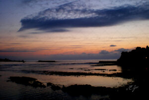 Copie de la photographie "Coucher de soleil en Bretagne" réalisée par Eljo, artiste peintre photographe.